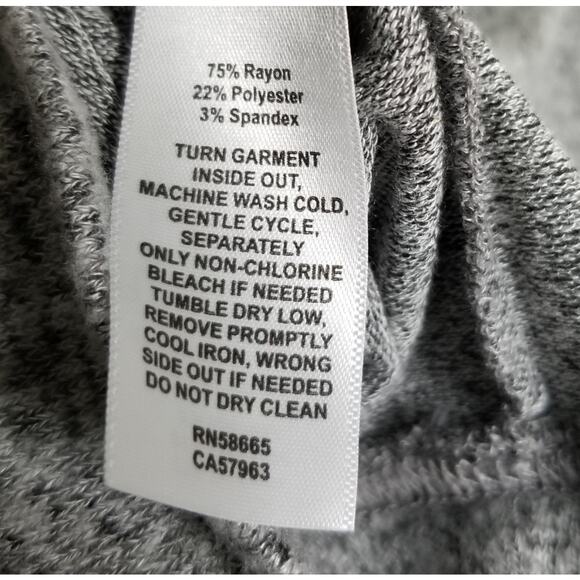 Z by Zella Girls Crop Top Sweater Size 7/8 NWT Gray Long Sleeve Ruched Nordstrom - Picture 4 of 5